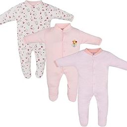 Cotton BABY CRY New Born Baby Multi-Color Long Sleeve Body Suit,Romper, Sleep Suit Shirt & Pyjama For Boys and Girls Unisex Combo Pack (Pack of 3) (Light Pink, Newborn)-image-84