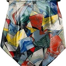 Geo Wooden Printed Cravat with Matching Pocket Square for Men - Scarf Neckwear Cravat for Men with Matching Pocket Square-picture-39