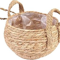 ATORSE Flower Pot Cover Plant Basket Artificial Flowers Garden Woven Planter Basket 29x29x25cm-image-31