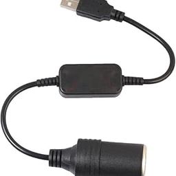 Length: 30Cm 5V 2A Usb To 12V 1A Female Cigarette Lighter Socket Power Converter-17