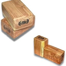 FIRE FITNESS set of-2 yoga blocks for home yoga accesories yoga blocks handmade from solid wooden and real wooden yoga blocks for back exercises and handstand exercises equipment for men and women-12