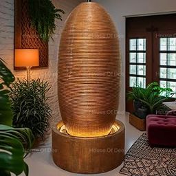 House Of Dee Fortune Luck Egg Fountain for Living Room Home Decor Garden Decoration and Drawing Room Indoor Fountain Outdoor Fountain (120 x 58 x 58 CM)-image-27