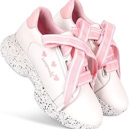 Women Ribbon lace Shoes for Girls Printed Chunky Sole Casual Sneakers-image-2