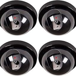 Dummy Fake Security CCTV Dome Camera Simulation Monitor with LED Flashing Light, Outdoor and Indoor Use for Homes & Business (Pack of 4)-picture-14