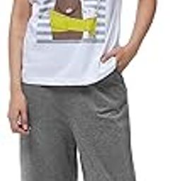 Women Women's White and Grey 100% Cotton Pyjama with 2 Side Pockets (MCSS20NW04-10-185-07, White and Charcoal Gray, XX-Large)-image-65