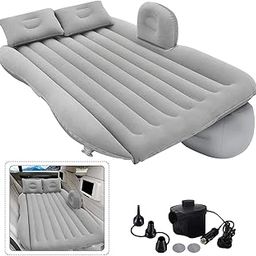 Vornica Car Air Mattress with Pillows, Inflatable Back Seat Bed with Electric Air Pump-image-95