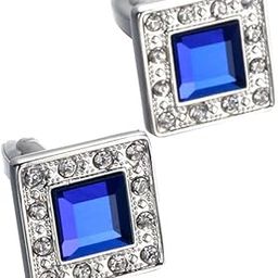 CALANDIS™ 2pcs Mens French Shirt CuffLinks Crystal French Shirts Buttons Cuff Links | Mens Jewelry-image-58