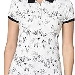 Women's Cotton Polo Collar Regular Fit T-Shirts | Short Sleeves | for Casual Wear | Regular | White | M-968-21-NAVY-picture-18