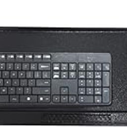 LEPOSE Metal Keyboard Drawer Tray with Mouse Tray and with Heavy Duty Telescopic Channel and Mouse pad (Black)…-12
