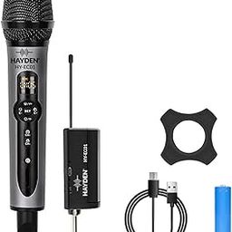 hayden HY-EC01-Echo UHF Wireless Handheld Dynamic Microphone System with Echo Control. Comes with a Compact Rechargeable Receiver (Single Cordless)-19