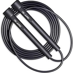 ABB INITIO GYM (A De Jure Fitness Brand) Adjustable Lightweight Jump Rope – Tangle-Free Skipping Rope with Durable Plastic Handles – Ideal for Fitness, Cardio, CrossFit, and Gym Workouts – Pack of 1-12