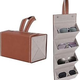 Portable Foldable Sunglasses Case Cover Organizer Box | Multiple Spectacle Eyeglasses Storage Box | Sunglasses Trendy Eyeglasses pouch Wall Hanging Glasses Holder Rack-image-17