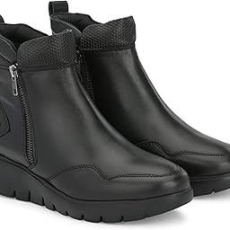 Brown Women Vegan Leather Ankle Boots 60295-image-67