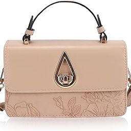 Sling Bag for Women & Girls – Elegant Floral-Embossed PU Leather Crossbody Satchel Handbag with Top Handle & Detachable Strap-10
