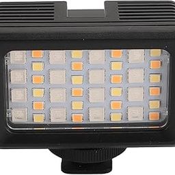 Wisoqu Underwater LED Camera Light, RGB Color, 40 LED Beads, Waterproof Video Light 2700-5600K for Diving with 130 Feet Depth-20