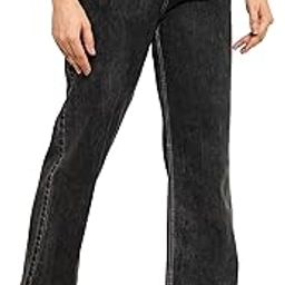 Women's Jeans I Denim Wide Leg Cloud Wash Stretchable Full-Length High Waist I Clean Solid Flared Fit Baggy Pant I Stylish and Comfortable I for Office Party Home Girls Women-image-66