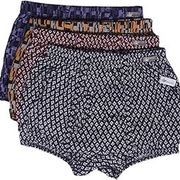 Brando Men's Cotton Printed Semi Long Trunk (Multicolour, XL, 95 cm) - Pack of 4-34
