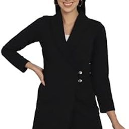 Women Single-Breasted Notched Lapel Blazers-picture-51