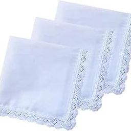 Shree adodhya women hankerchief with white lace set of 3.-image-83