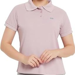 Women's Comfort Fit Active Polo T-Shirt - Purple-image-39