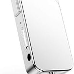INAKL Mini Keychain Voice Recorder USB Sound Audio Digital Hanging Voice Recorder Voice Activated MP3 Metal (8GB) (Black) (Silver)-13