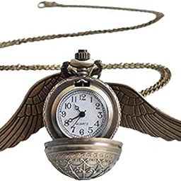 Classic Quirk Vintage Snitch Watch Pendent with Chain Designer Analog Antique Pocket Watch Key Ring Car Bike Key Chain Gift for Women, Kids, Couple, Friends, Family-image-33