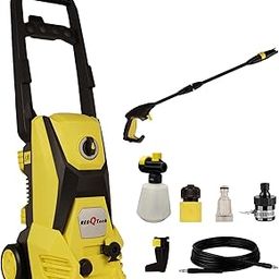 ResQTech PW-125 1500 Watt 125 Bar High Pressure Washer with 90 Degree Nozzle, Universal Tap Connector,5m Hose Pipe /5 m Power Cord,Long Spray Gun,Copper Winding-image-74