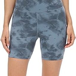 Women's High Waist Tummy Control Tie-dye Workout Biker Shorts Butt Lift Slim Yoga Athletic Booty Shorts with Pockets-image-45