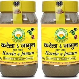 Basic Ayurveda Karela & Jamun Herbal Mix Powder | Ayurvedic Supplements For Hepls Blood Sugar, Weight Management & Immune Support | Enhance Your Health - 200G (Pack Of 2)-8