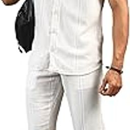 Men's Regular Fit Striped Co-ord Sets-image-64