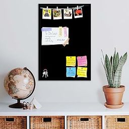 ArtzFolio Greys Family Black Colour | Bulletin Board Notice Pin Board | Vision Soft Board Combo with Thumb Push Pins & Sticky Notes | Black Frame | 24 x 36 inch (61 x 91 cms)-image-23
