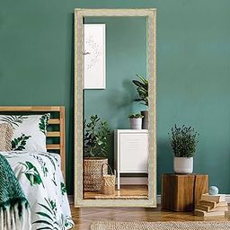 Creative Arts n Frames Long Size Engineering Wood Rectangular Wall Hanging Wall Mount Mirror 15 x 40 inch Home Decor Items (Champagne Gold, 15x40 inch)-3