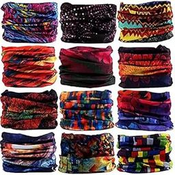 NVL Unisex Motorcycle Riding Bandana, Headband, Head Wrap, UV resistant, Biker Face Mask (Bandanas) Multi Color & Print (Pack of 4)-image-11