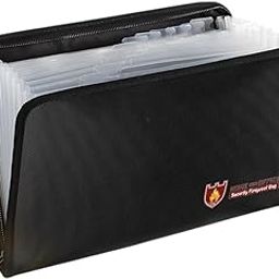 ATORSE Fireproof Document Bag Valuables Jewelry Money Safe Fireproof Storage Pouch Clear Home & Garden-image-97