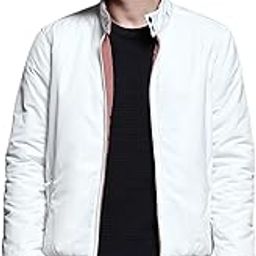 Men's Polyester Standard Length A-Line Coat-picture-23