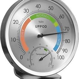 5" Indoor Outdoor Hygrometer/Thermometer, Humidity Gauge Indicator Temperature Humidity Monitor, Analog Hygrometer Humidor (English Version)-29