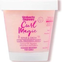 Umberto Giannini Curl Magic Repair & Grow Curl Treatment Mask | Coconut Oil, Seaweed, Wheat Bran & Caffeine | Damage Recovery For Curls | Vegan & Cruelty Free - 210g (Pack of 1)-18