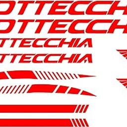 Bottecchia Bicycle Stickers and Graphics for Cycle Body Mountain Bike Racing Combo Vinyl Die-Cut Decals Red Pack of 10 (Red)-image-28