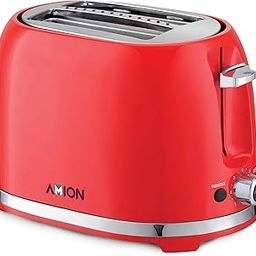 AMION Crusty Bread Toaster 2 Slice Stainless Steel Toaster with Removable Crumb Tray Wide Slot with 6 Browning Levels Reheat Defrost and Cancel Options-image-20