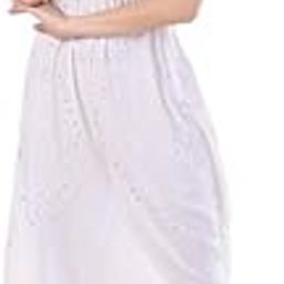 NDRS Women's Rayon One Piece Fringes Style Step Dress with Full Embroidery & Handwork ? Casual & Ethnic Style | Lightweight & Comfortable | Perfect, Office & Outings-image-3