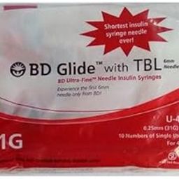 Anmol Bd Ultra Fine Needle Insulin Syringes For Diabetes [6Mm-U40] 31G (Pack Of 100) Medical Needle (Insulin Pen Needle, 50)-picture-6