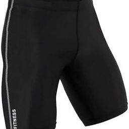 Solid Men Black Compression Shorts-image-7
