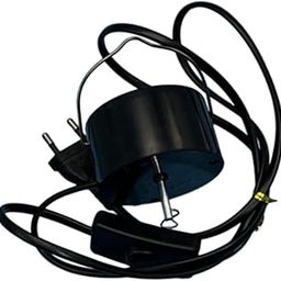 MYADDICTION Electric Wind Spinner Rotating Motor EU 220V for Wind Sculptures Black 7x4cm-image-2