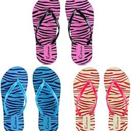 Flip Flops for Women | Comfortable Indoor Outdoor Fashionable Slippers for Girls Multicolor (Pack of 3)-image-103