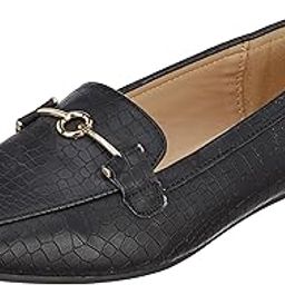 Women's Women Snake Skin Textured Horsebit Loafers-37