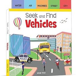 Seek And Find - Vehicles : Early Learning Board Books With Tabs-10