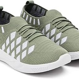 Knitted Walking Shoes with Diamond Pattern, Slip-on Style, Available in Navy Blue, Pink, Pista Green (FLY-05)-image-69