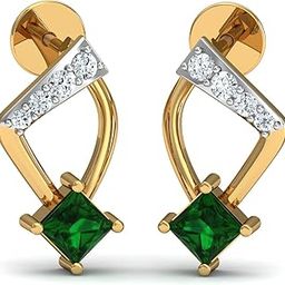 18K Yellow Gold Diamond Earring for Women-image-52