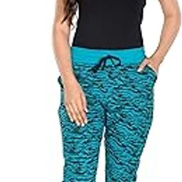 Women Printed Dark Green Nightwear Capri for Women // Lounge Capris // 3/4th Pants (M, Dark Green)-image-58