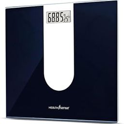 HealthSense Weight Machine for Body Weight, Digital Weighing Scale & Weighing Machines with Glass Top, Step-On Technology, Large LCD Display, 1 Year Warranty, Glass Top PS 111-1